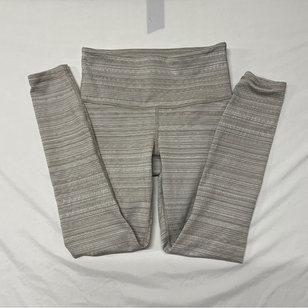 Striped Gray/Tan Leggings